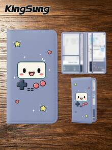 Kingsung Cute Game Console Pattern Car File Holder, Women's ID Bag, Registration Wallet And Card Holder, Insurance, Driver's License, Passport And Card/Travel/Vacation Essentials, Perfect Gift For Car/Truck/Motorcycle Owners - Multicolor - View 15