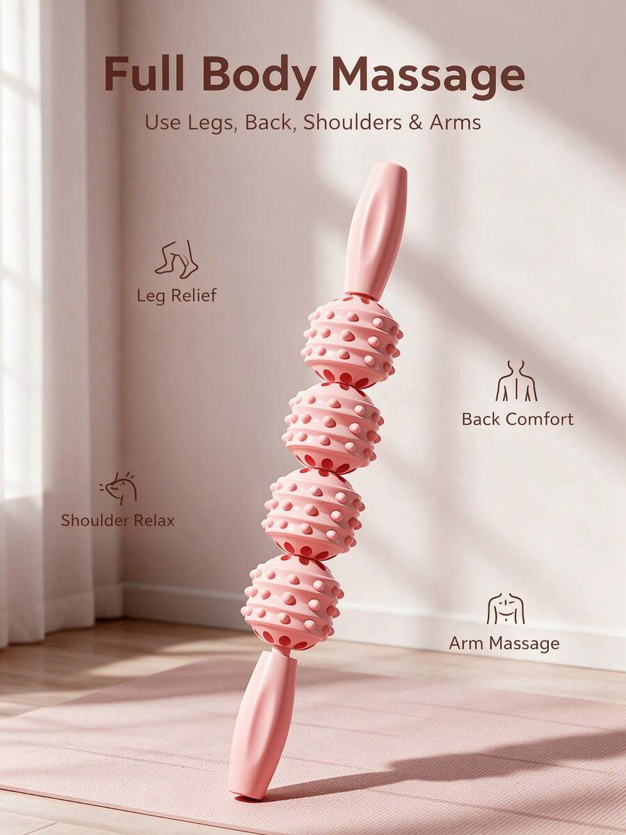 Roller Massager, Calf Muscle Relaxer And Leg Shaping Device, Ring Leg Massager/Slimming Clip, Yoga Wheel, Leg Massager - A - View 1