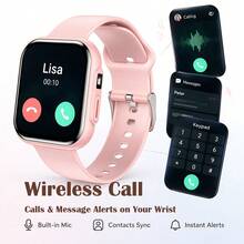 ZhiKexing 1.83 Inch HD Display Smart Sports Watch, Wireless Calling, Wireless Music, Call Reminder, Customizable Watch Face, Multiple Sports Modes, Sedentary Reminder, Suitable As Gift For Friends And Couples, Compatible With Android And IOS - View 7