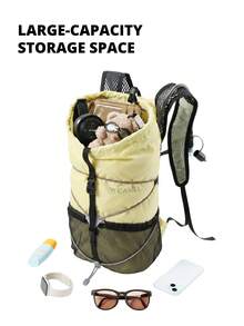 CAMEL CROWN Foldable Large Capacity Travel Bag Backpack Short Trip Fitness Storage Bag - Yellow Sky - View 3