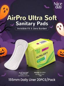 Niceday Pembalut Panty Liner Ultra Lembut, 155mm untuk Penggunaan Sehari-hari, 20 buah/kemasan, Pembalut Dalaman Super Tipis, Bernapas untuk Area Intim, Pembalut Menstruasi, Penyerapan Cepat - Sangat lembut 155mm (20 buah/1 kemasan) - View 13