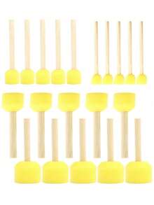 Yellow Sponge Brushes, Suitable For Graffiti, Painting And Art Projects - Round Mushroom Head - Painting Sponge - View 8