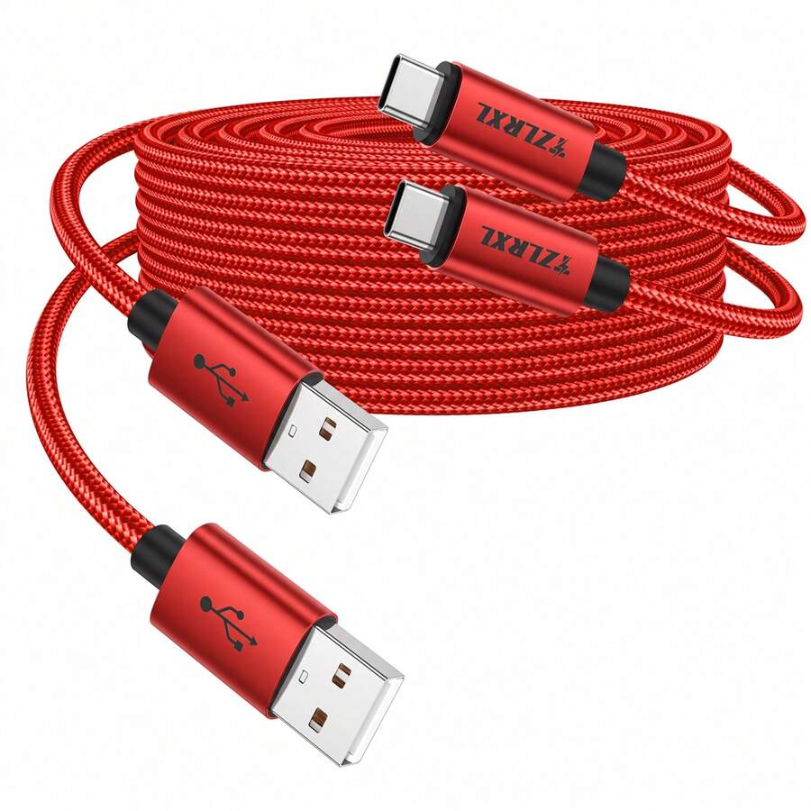 2入 60W 快充 USB 轉 Type-C 充電線，手機充電器，高速數據同步，適用 MacBook Air/Pro、iPad 及其他裝置