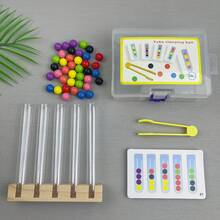 Set Mainan Klip Manik Tabung Reaksi untuk Anak-Anak, Permainan Mencocokkan Warna, Mengembangkan Kemampuan Observasi, Konsentrasi, dan Pemikiran Logis Anak, Hadiah Sempurna untuk Natal, Paskah, Kembali ke Sekolah, dan Ulang Tahun Anak Laki-Laki dan Perempuan - MultiWarna - View 8