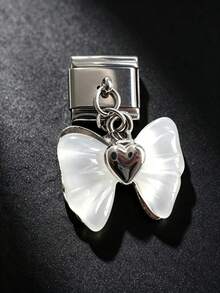 2pcs Silver Mixed Style Charm Pendants, DIY Jewelry Making Accessories, Replacement Charms For Watch Band & Bracelet - Multicolor - View 19