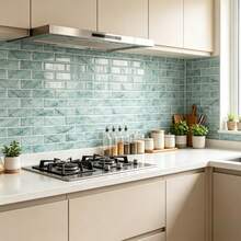 10pcs Self-Adhesive Tile Stickers Removable Waterproof Splash-Proof Wall Decals For Bathroom Kitchen Living Room Home Decor DIY Mural Stickers - 10 Pcs - View 8