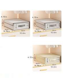 Non-Woven Fabric Bed Sheet Storage Box Home Organizer Drawer Storage Box Blanket Bedding Storage Box Foldable Bed Essentials Storage - White - View 4