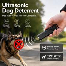 Mini Ultrasonic Dog Repeller, Handheld Anti-Barking Device With LED Light, Rechargeable Dog Bark Deterrent, Strong Ultrasonic Dog Training Tool, Portable Indoor/Outdoor Pet Training Accessory, Anti-Biting Dog Training Product - Multicolor - View 7