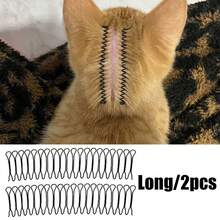 2PCS Pet Hair Parting Clips For Cats And Dogs, Flea Treatment Application Aid, Fur Separation Clips For Easy Topical Drops Application, Pet Grooming Accessories - View 9