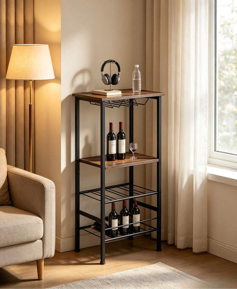 Freestanding Wine Racks & Cabinets - Brown - View 1