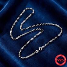 S925 Sterling Silver Necklace, Suitable For Women And Girls, Exquisite Shiny Round Bead Chain, Hypoallergenic, Spring Clasp, Minimalist Basic Layering Jewelry, Suitable For Daily Wear, Wedding, Party, Date, Birthday Anniversary And Holiday - Silver - View 12