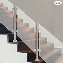 Stainless Steel Glass Railing System Tempered Glass Balcony Railing Deck Balustrade Handrail - Middle Post - View 7