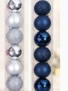 Christmas Ball Ornaments 6PCS Set, 8cm Hanging Baubles For Tree Garland Window Party Decor, 5 Colors - 8cm-6PCS - View 19