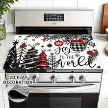 1pc 2D Christmas Absorbent Mat, Christmas Tree Pattern, Kitchen Countertop Absorbent Drying Mat, Coffee Machine Mat, Pour-Over Coffee Pot Mat, Dish Drainer Mat, Non-Slip Heat-Resistant Kitchen Mat, Dining Table Mat, Breakfast Mat, Washing Machine Mat, Home Kitchen Dining Table Coffee Shop Bar Decor Mat, Holiday Party Housewarming Gift - Multicolor - View 12