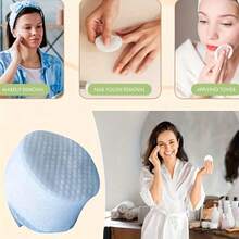 900 Pieces Of Disposable Beauty Circular Facial Cleansing Pads, High-Quality Makeup Remover Towels, Hypoallergenic Non-Furry Circular Pads, Non-Woven Fabric Facial Cleansing Paper, Suitable For All. - Multicolor - View 2