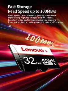 Lenovo K105 TF Memory Card V30 High-Speed 4K Recording Waterproof Shockproof Durable Dash Cam Action Camera Memory Card - View 2