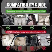 2pcs Realistic Red Eye Lion Head Car Headrest Covers, Universal Elastic Car Headrest Protector, Holiday Costume Prop Mask, Halloween - Black - View 6
