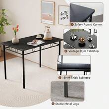 Dining Table & Chair Sets - Black - View 5