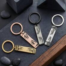 Gantungan Kunci Foto Mata Kustom, Hadiah Gantungan Kunci Kustom, Hadiah Pacar/Kekasih Terukir, Hadiah Ulang Tahun yang Dipersonalisasi untuk Dia/Dia - MultiWarna - View 3
