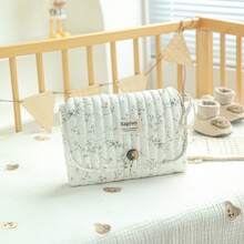 Tas Popok Berbahan Quilted, Tas Popok Genggam, Alas Ganti Popok Motif Bunga, Alas Ganti Popok untuk Perjalanan, Cocok untuk Bayi Laki-laki dan Perempuan Baru Lahir, Perlengkapan Bayi - MultiWarna - View 3