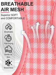 Pink Plaid Dog Harness Set With Drawstring, Adjustable Anti-Pull Vest For Small, Medium And Large Dogs And Cats, Breathable Mesh Design - Multicolor - View 5