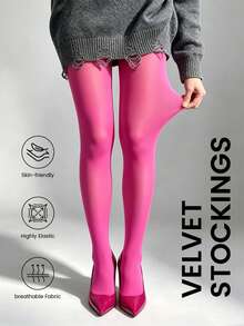 Women's Autumn/Winter Skin-Friendly Soft Pantyhose, Office And Casual Wear, Cozy - Multicolor - View 11