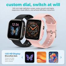 ZhiKexing 1.83 Inch HD Display Smart Sports Watch, Wireless Calling, Wireless Music, Call Reminder, Customizable Watch Face, Multiple Sports Modes, Sedentary Reminder, Suitable As Gift For Friends And Couples, Compatible With Android And IOS - View 5
