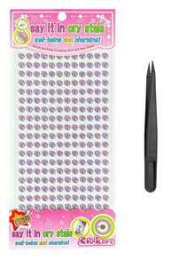 1Set Gem Stickers, Stickers Aesthetic, Self Adhesive Shiny Round Gem Sheet, Multicolor Iridescent Tone, For Makeup, Phone, Cup, Camera Decor - 6MM AB Pearl Rhinestone - View 13