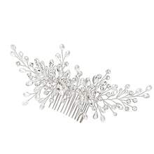 1pc Shiny Plant Elegant Party Iron Hair Comb Bridal Wedding Hair Accessory All Seasons - Color - View 10
