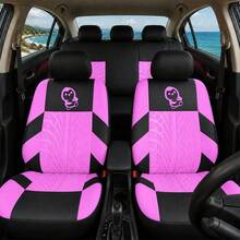 9pcs Car Seat Covers, Cartoon Penguin Face Print, Universal Fit For Car, Truck, SUV Interior Decoration & Protection - 9-piece Press Set - View 15