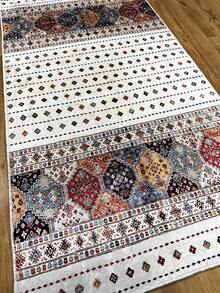 Digitally Printed Non-Slip Washable Runner And Area Rug, Suitable For Living Room, Bedroom, Outdoor, Kitchen Carpet | Modern, Scandinavian, Bohemian And Classic Styles | 100% Polyester - Multicolor - View 8