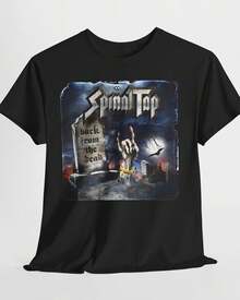 Spinal Tap Back From The Dead Rock Album Cover T-Shirt Tee| Retro T-Shirt Vintage Look All Sizes - Black - View 1