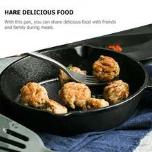 Vintage Cast Iron Skillet Cookware Kit, Versatile Grill & Fry Pans For Steak Egg Meats Cooking - View 8