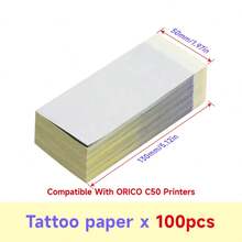 [Tattoo Transfer Paper] 2" Tattoo Transfer Paper, Compatible With C50 Printers, 130Mm/5.12In, 50Mm/1.97In, Multiple Ways To Combine, Skin-Friendly, Transfers Clearly, And Saves Paper For Small Designs - View 11
