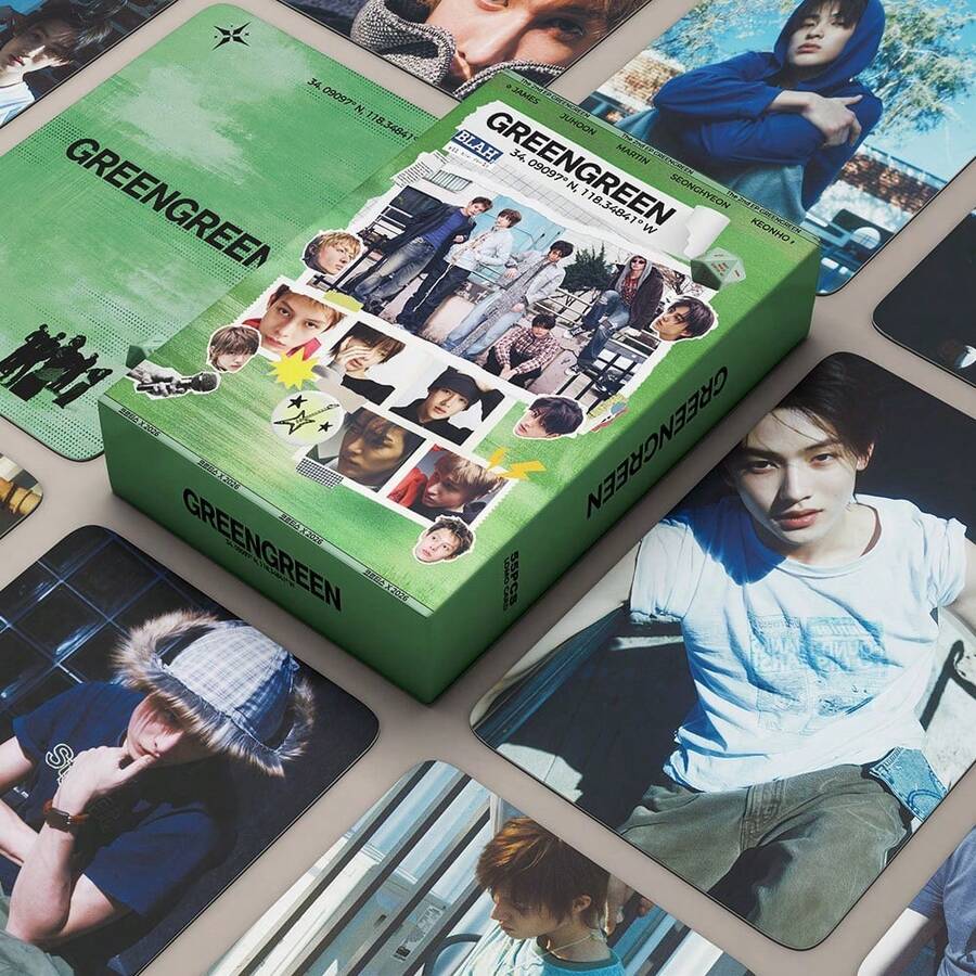 1PC 55pcs C ORTIS Cards The 2nd EP GreenGr K POP Merchandise LOMO Photocard - Multicolor - View 1