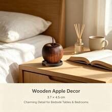 Apple-Shaped Aroma Diffuser Ornament, Space-Saving Design, Just Add Essential Oil For Slow Fragrance Release, Combines Decorative And Flameless Aromatherapy Functions, Suitable For Various Home Decor Styles, Adds Healing Atmosphere To Daily Spaces - Set a - View 9