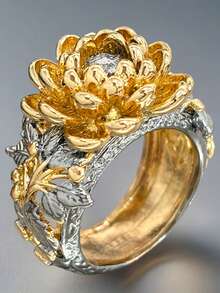 1pc Romantic Ring Women's Wedding Engagement Party Jewelry Valentine's Day Gift - 1# - View 1