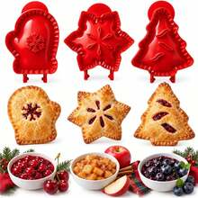 Mini Handheld Pie Mold For Baking, Apple Pie Cutter, Snowflake, Glove And Christmas Tree Pattern Dough Press Mold, Pocket Pie Making Mold, Suitable For Christmas, New Year, Party And Gathering - View 1