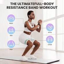 1pc Elastic Band, Non-Slip Stretch Band, Multiple Tension Levels Available, Suitable For Fitness, Yoga, Strength Training, Home And Outdoor Exercise, Unisex, Gym Accessory, Butt Lift Band, Arm And Leg Strength Training Resistance Band - Multicolor - View 5