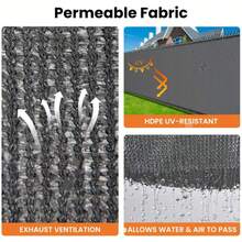 Outdoor Wall Mounted Privacy Screen 1 Count Garden Windproof & Sun Protection Shading Fence Garden Decorative Supplies - 1 Privacy Decorative Net - View 5