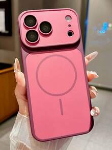 Neutral Minimalist Matte Magnetic Wireless Charging Phone Case, Compatible With IPhone 18 Pro Max 18 Pro 17 Pro Max 17 Pro 17 17Air 16 Pro Max 16 Pro 16 15 Pro Max 15 Pro 15 14 Pro Max 14 Pro 14 13 Pro Max 13 Pro 13 12 Pro Max 11, Premium Shockproof Back Cover - Cherry Red - View 4