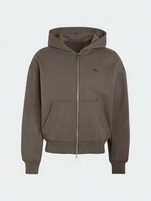 Adidas Originals Jaket Sweatshirt Rajut Pria P ESS FZ HD KR6986 - Coklat - View 2