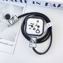 Ensemble de chargeur et de protecteur de câble, étui de protection durable pour câble de charge Apple 40W, organisateur de câble anti-rupture - Multicolore - Voir 4