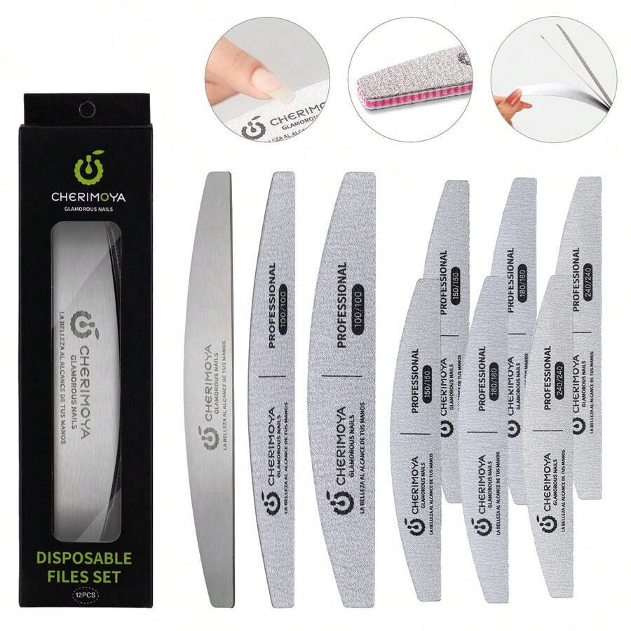 Steel Nail File Kit With 12 Pcs Spare Parts CHERIMOYA