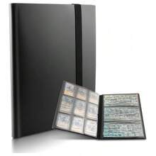 9-Pocket Card Album, Premium Zippered Trading Card Binder, 360-Side Double-Sided PU Material Card Album, Collector's Album, Card Holder For TCG, Sports Cards (6 Colors) - Multicolor - View 5