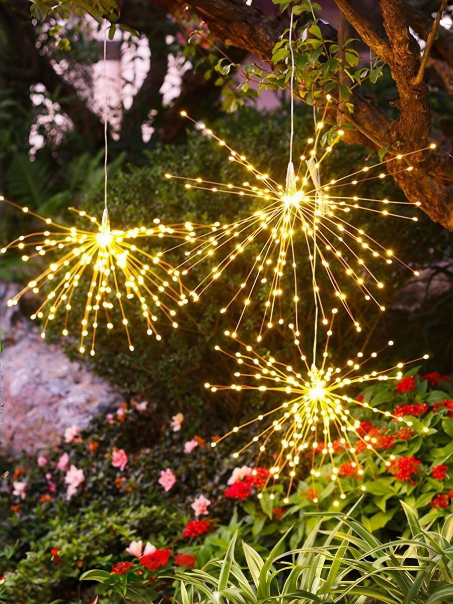 LED Firework String Lights, USB Powered, Perfect For Valentine's Day Decorations, Weddings, Halloween, Christmas Party Decorations, And Home Christmas Decor. - Fireworks Light - View 1