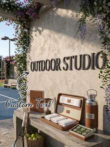 Personalized Laser Cut Logo Sign Custom Beauty Salon Signs Business Signboard Office Sign Reception Sign 3D Business Sign - Black - View 1