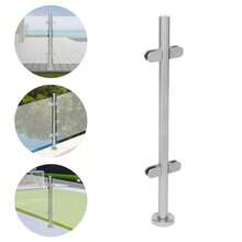 Stainless Steel Glass Railing System Tempered Glass Balcony Railing Deck Balustrade Handrail - Middle Post - View 1