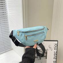 1pc Women's Fashion Waist Bag, Casual Commute Sports Crossbody Bag, Multi-Pocket Design, Portable Phone Storage Bag - Multicolor - View 20