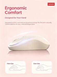 Lenovo N306 Wireless Mouse, Bluetooth 2.4G Dual-Mode Connection, Type-C Rechargeable, 3-Level Adjustable DPI, Portable Mouse For Laptop, Desktop, Office And Home Use - View 5